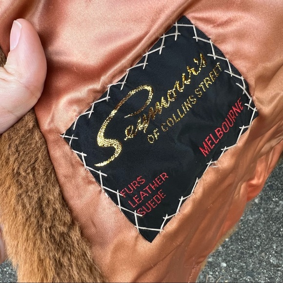 Vintage Genuine Kangaroo Fur Coat Seymour’s Of Collins Made In Australia M - Picture 7 of 7